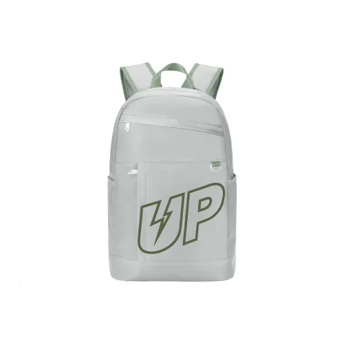 TURN UP Polyester Backpack Unisex Gray