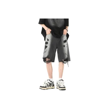 Fakeyoung Denim Shorts Unisex Black