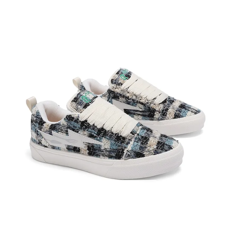 Faterri Non slip Lightweight Low Top Coverage Height Increasing Skateboard Shoes Unisex-19