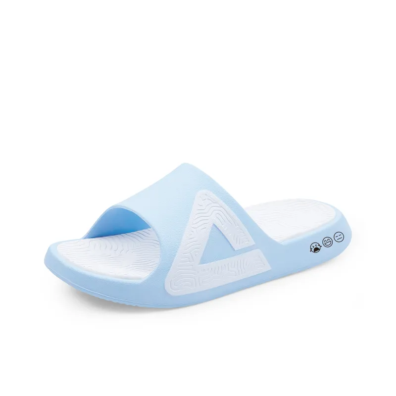 PEAK Tai Ji1.0 EVA Quiet Slip Resistant Abrasion Resistant Slide Slippers Women's Sky Blue-2