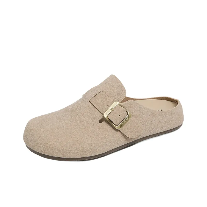 NANJIREN Rubber Sole Abrasion Resistant Slip Resistant Closed Toe Slippers Women's-6
