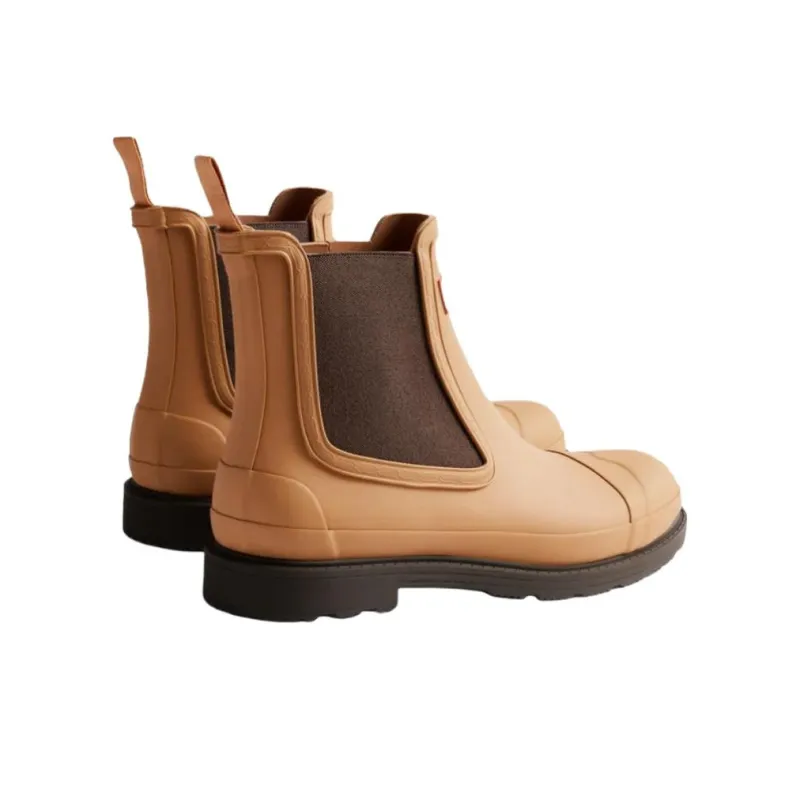 HUNTER Commando Short Chelsea Boots Men's Orange-2