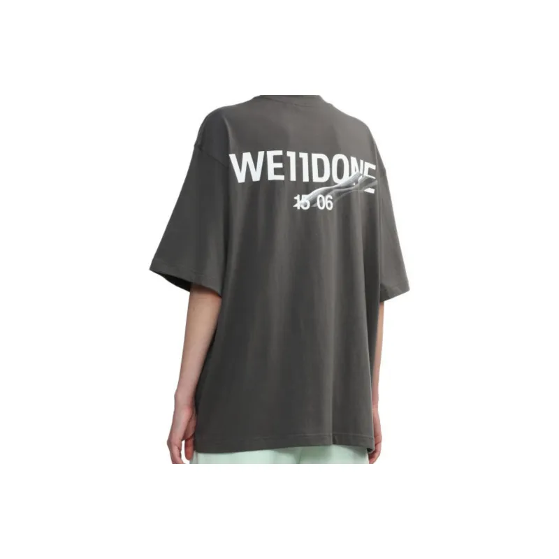 WE11DONE T Shirts Women's Dark Gray-4