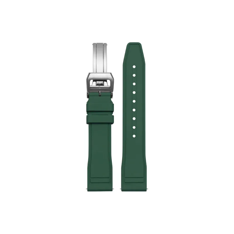 FUDIEN Compatibility With IWC Pilot Mark 'The Little Prince' Quick Release Strap Watch Band Fluoroelastomer Material-60