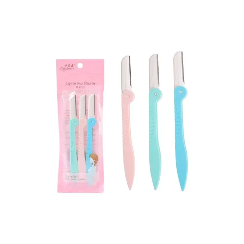 YIZHILIAN Foldable Eyebrow Razor Set Portable 3 Pcs