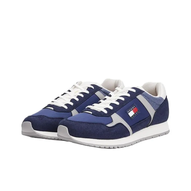 Tommy Hilfiger Trainers Low Top Casual Shoes Men's Dark Blue-2
