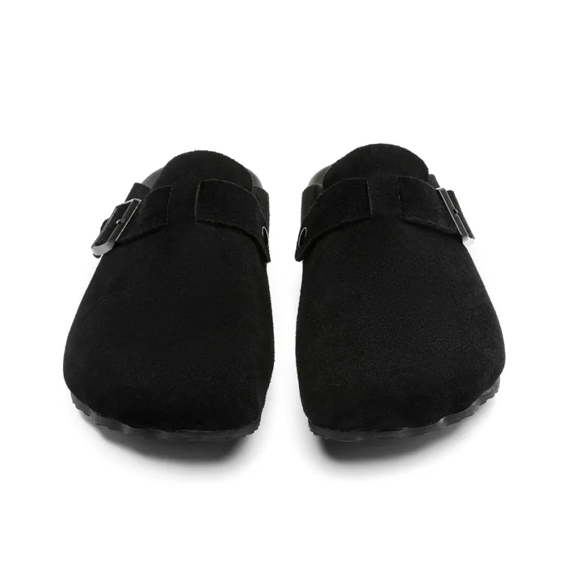 KUNGFUDEER Rubber Sole Abrasion Resistant Slip Resistant Closed Toe Slippers Men's-27