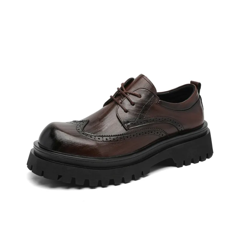 Chi Wolf Men's Casual Shoes Men Low Top Black/Brown-4