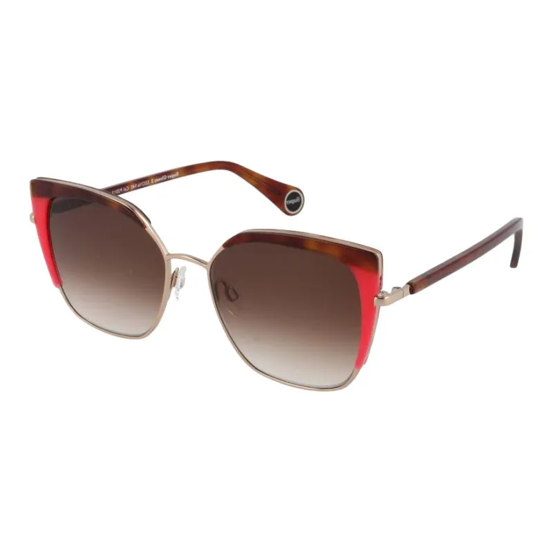 WOOW Subject To Official Website Irregular Shape Sunglasses Unisex Brown-0