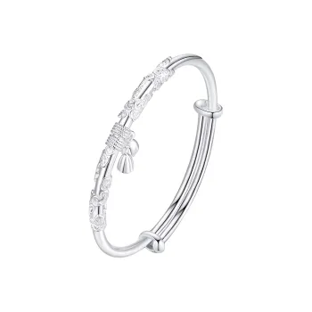 Wylyp 999 Fine Silver Sterling Silver Bracelets Women's