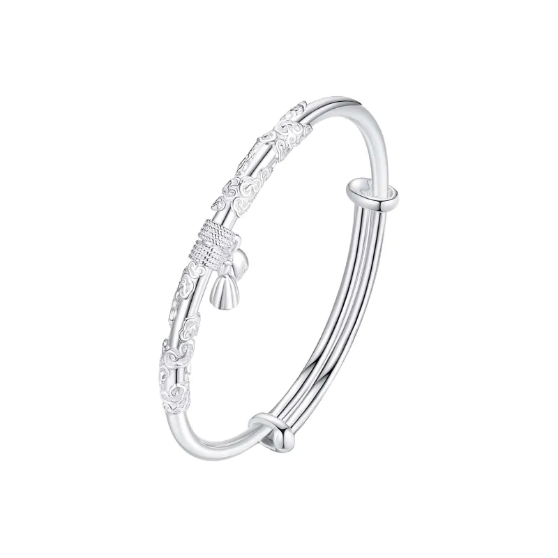 Wylyp 999 Fine Silver Sterling Silver Bracelets Women's-0