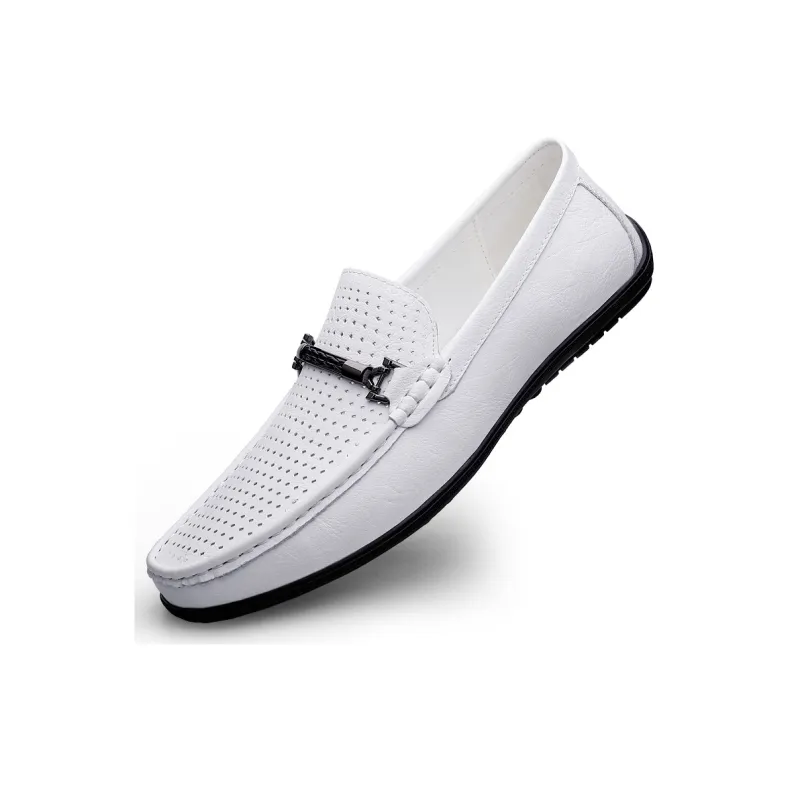 BAGE Gommino Loafers Unisex Black-1
