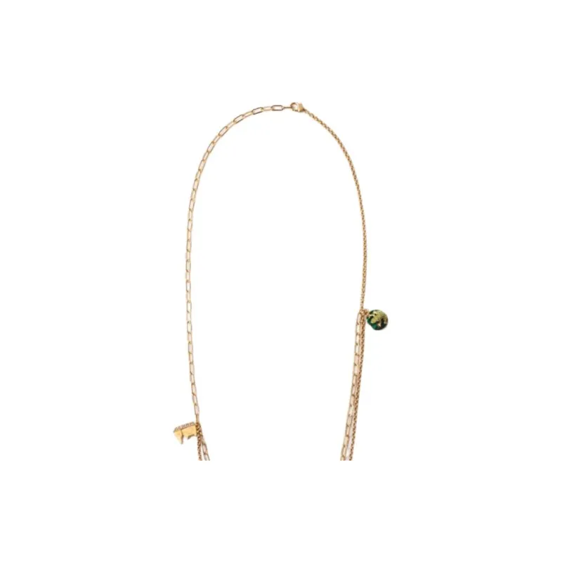 Burberry Brass Necklaces Women's Gold-2