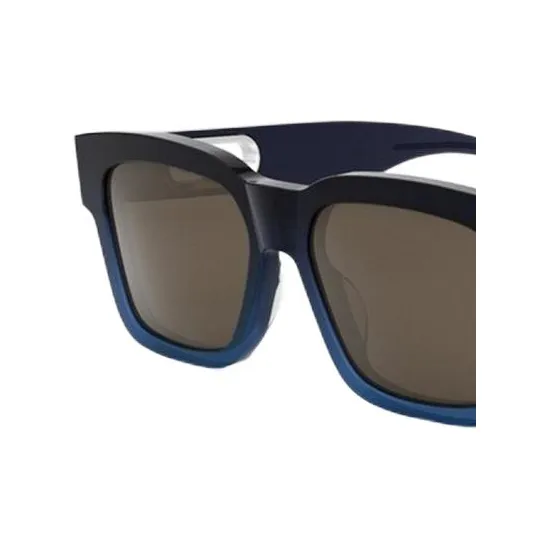 FENDI Acetate Square Sunglasses Men's Black-1