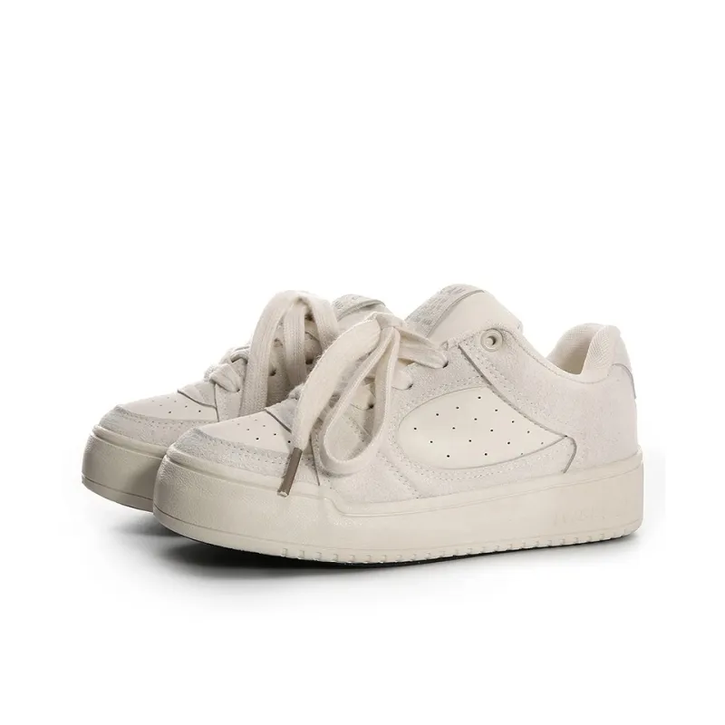 PIYOPIYO Low Top Skateboard Shoes Women's Beige-1