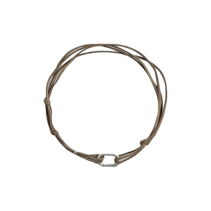 ZARA Metal Necklaces Men's Brown-0