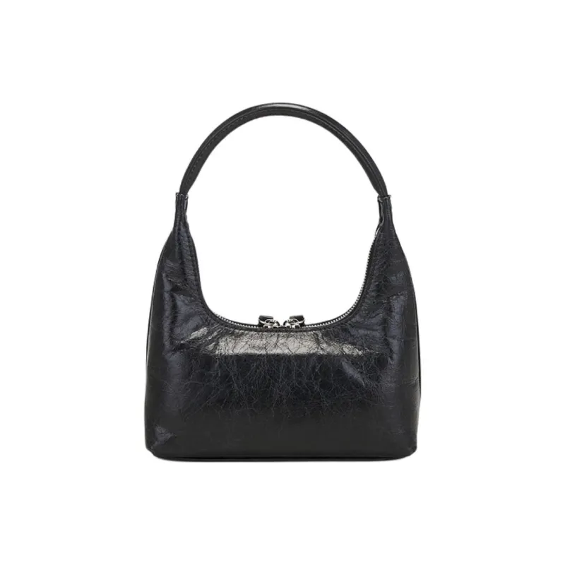 MARGESHERWOOD Patent Leather Handbag Mini Women's Black-3
