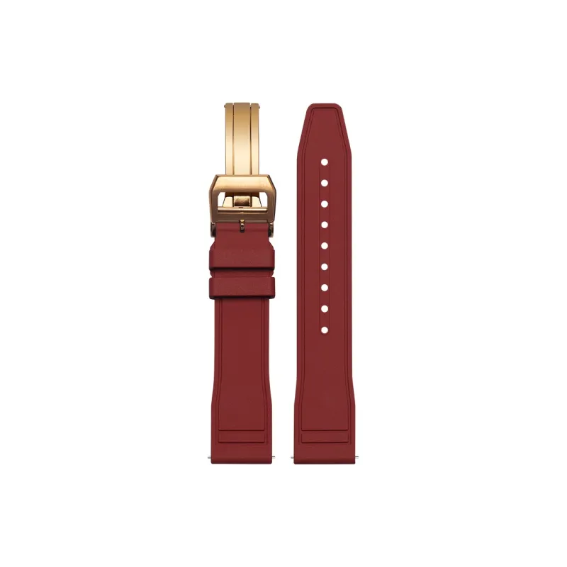 FUDIEN Compatibility With IWC Pilot Mark 'The Little Prince' Quick Release Strap Watch Band Fluoroelastomer Material-58