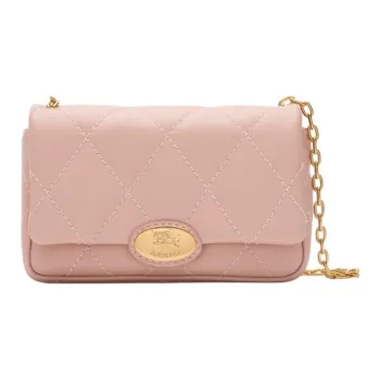 Burberry Calfskin Crossbody Bag Women's Rose Pink