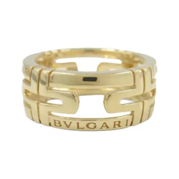 BVLGARI 2010s 18K Yellow Gold Parentesi Ring