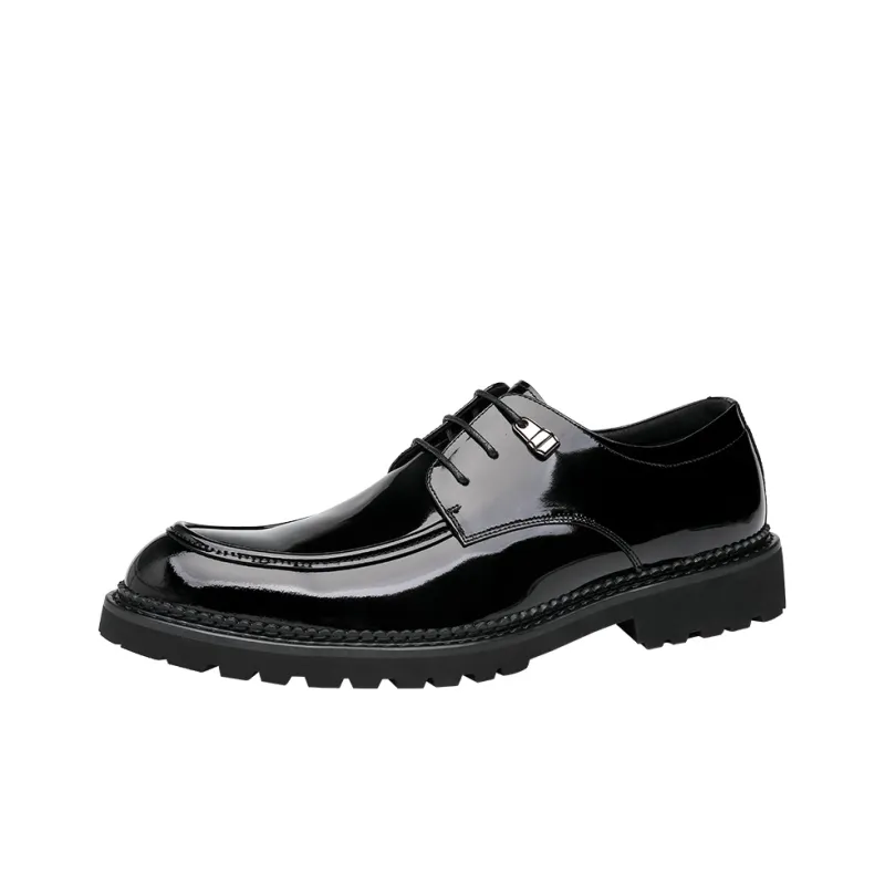 HAPPY DINO Men's Casual Shoes Men Low Top Black-0