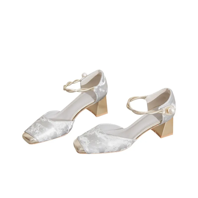 MCKP Chunky Heel High Heels Women's-5