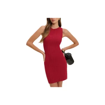 REFORMATION Christa Cotton Sweater Dress Sleeveless Dress Women's