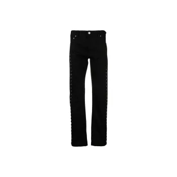 Alexander McQueen Eyelet Detailed Jeans
