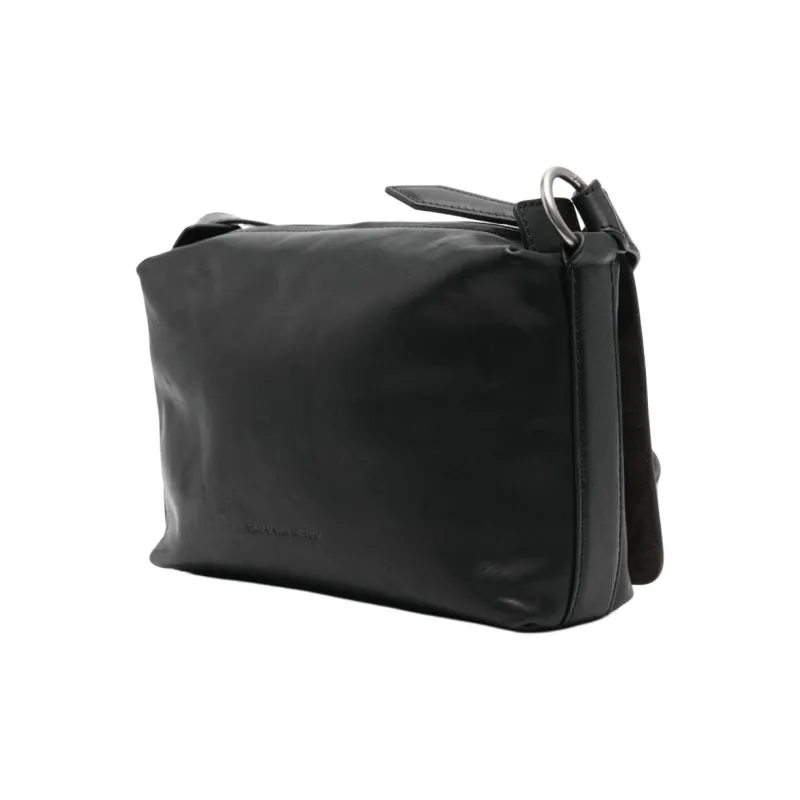 DRIES VAN NOTEN Calfskin Shoulder Bag, Crossbody Bag Men's Black-1