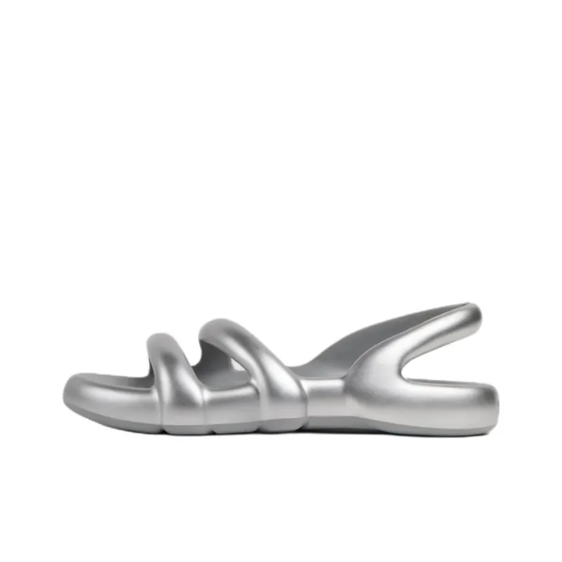 CAMPER Kobarah Flat One Strap Sandals Women's Silver-0