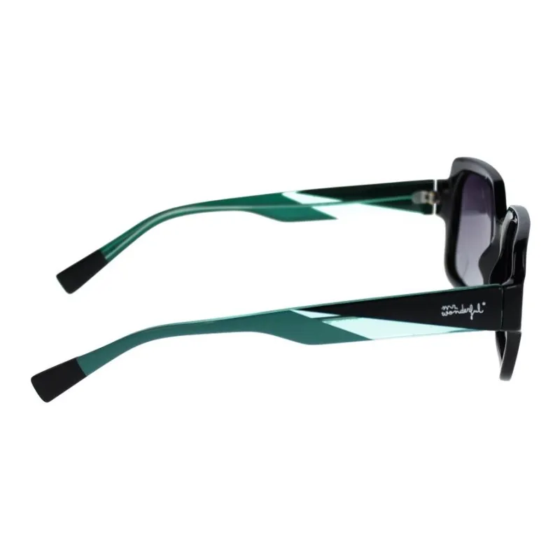 Mr Wonderful Acetate Square Sunglasses Women's Black-2