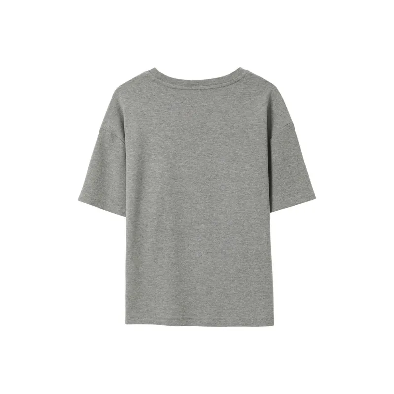 3COLOUR T Shirts Women's Stone Gray-1