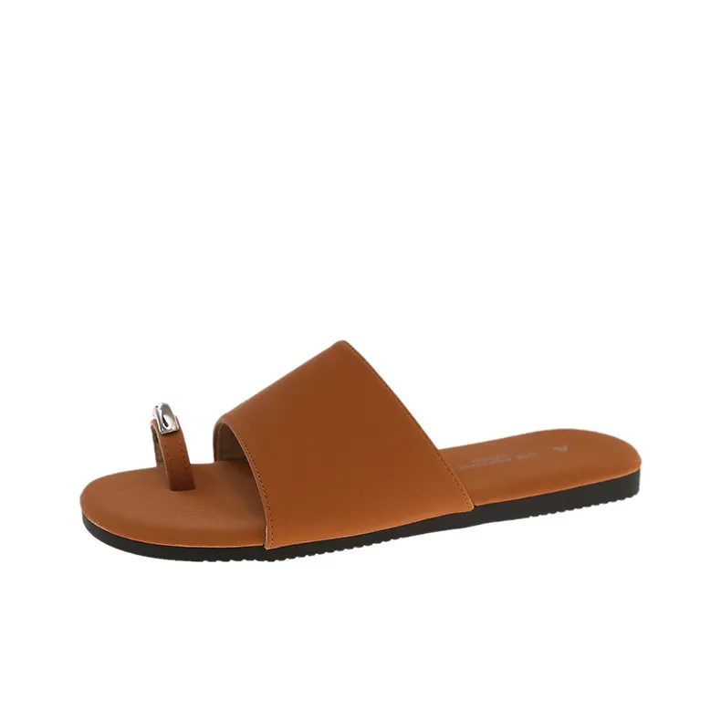AFJI Rubber Sole Abrasion Resistant Slide Slippers Women's-19