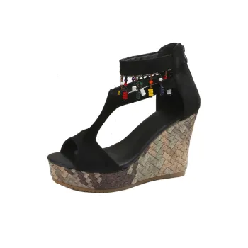 Alxnan Roman Sandals Women's Black
