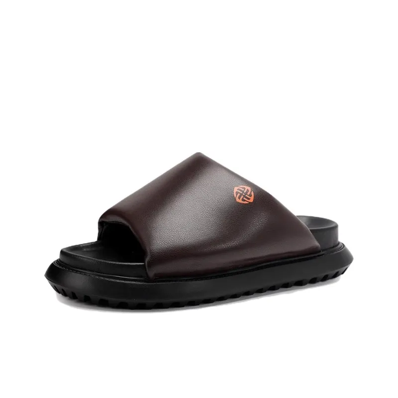 Voguhomme Slide Slippers Men Burgundy-0