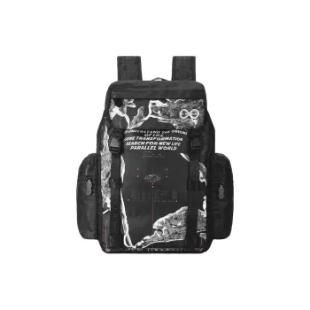 8atheist Polyester Backpack Unisex Black