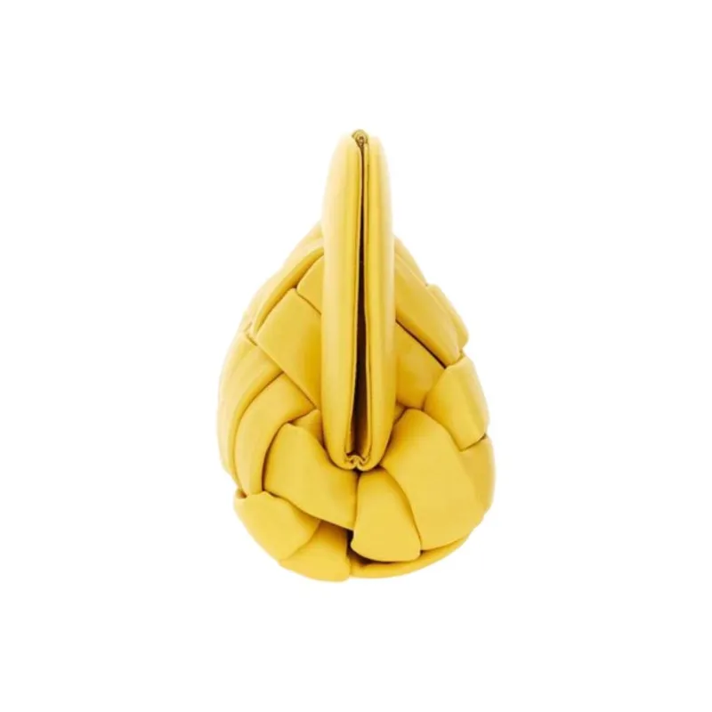 THEMOIRE Polyurethane Clutch Women's Yellow-1