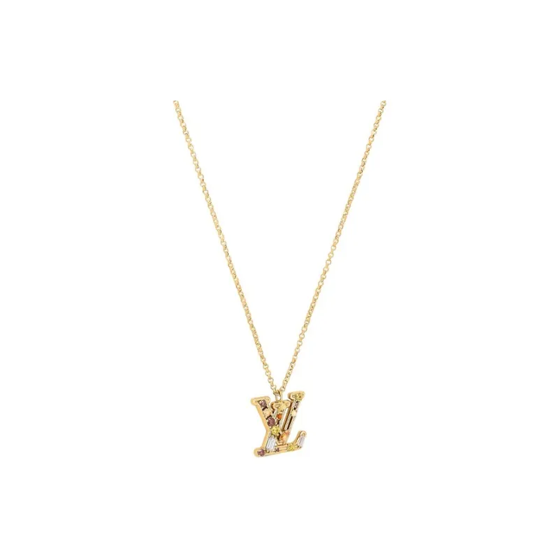 LOUIS VUITTON Metal Necklaces Unisex Gold-1