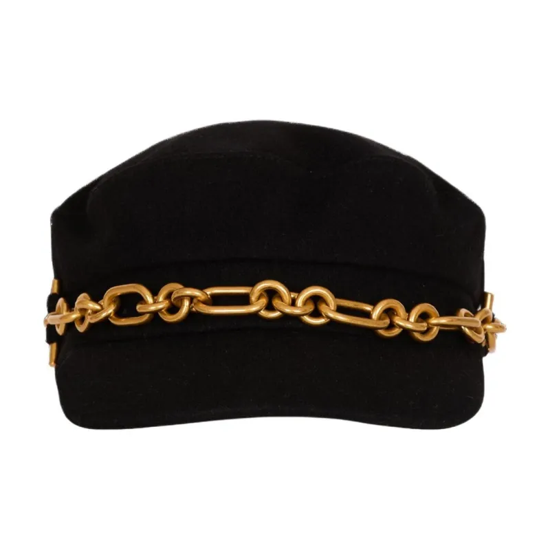 BALMAIN Wool, Polyamide Baseball Caps Women's Black-1