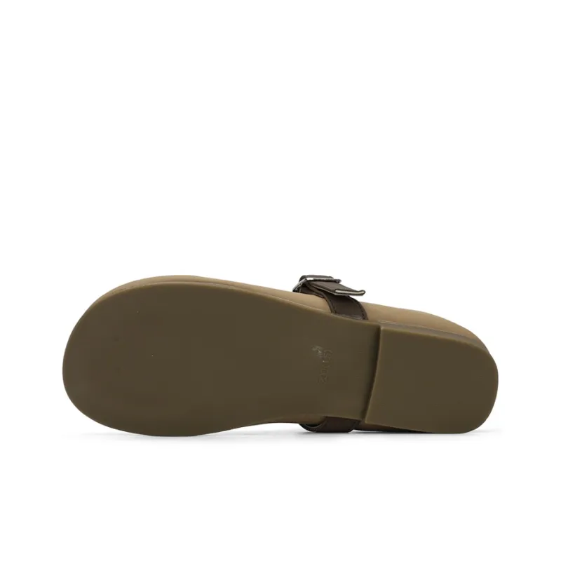 Warrior Abrasion Resistant Slip Resistant Closed Toe Slippers Women's Camel-3