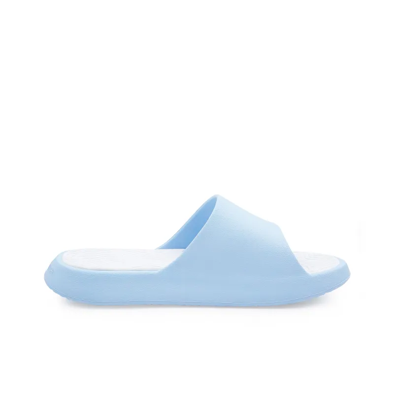 PEAK Tai Ji1.0 EVA Quiet Slip Resistant Abrasion Resistant Slide Slippers Women's Sky Blue-1
