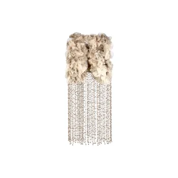 EMPORIO ARMANI Crinoline And Tulle Cape With Fringes