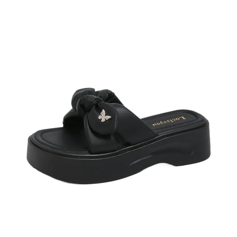 WUJI Rubber Sole Metal Slip Resistant Abrasion Resistant Slide Slippers Women's-0
