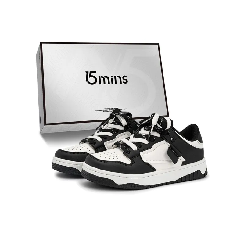 15 MINS Shock Absorbers With Slip Resistant Features Low Top Skateboard Shoes Unisex-1