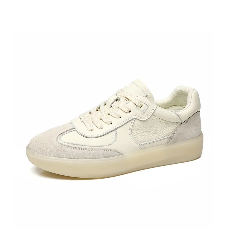 POPULAR ROUSE PR Low Top Skateboard Shoes Men's Beige-1