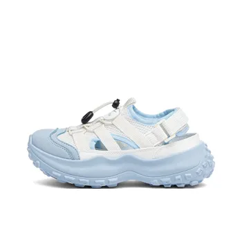 Warrior Anti Slip Wear Resistant River Trekking Shoes Women's Beige Blue