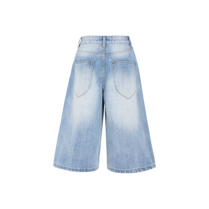 ZAZN Denim Shorts Women's Bamboo Blue-1