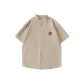 [Twill Stand Collar]Light Khaki (Skiing Chest Logo)