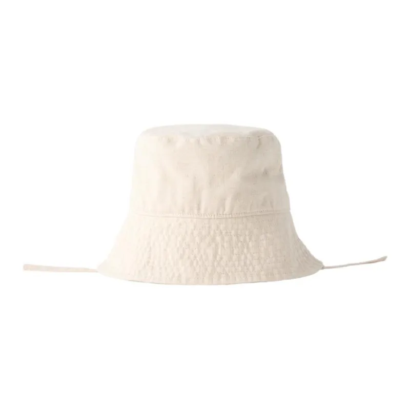 ZARA 59% Cotton Blend Bucket Hats Kids' Sand-0