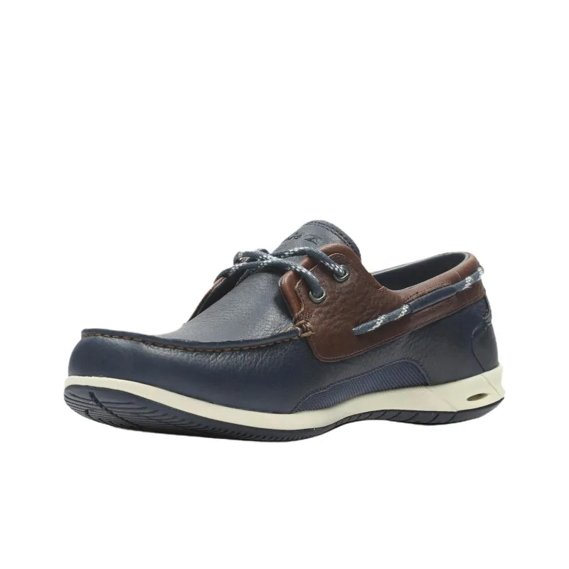 Clarks Orson Harbour Boat Shoes Men's Blue-2